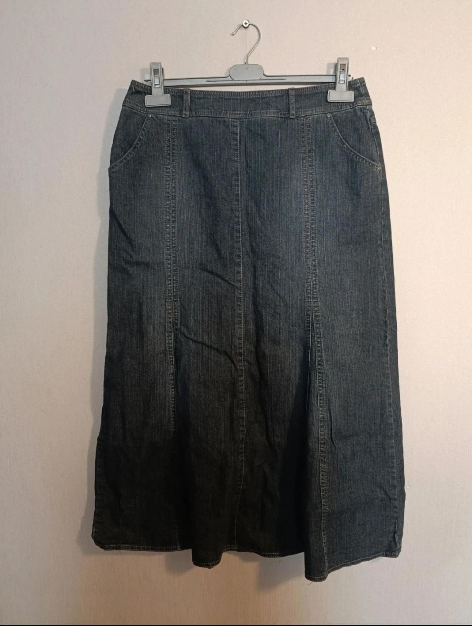 Jupe en jean longue Un Jour Ailleurs – Taille 42 – Bleu foncé